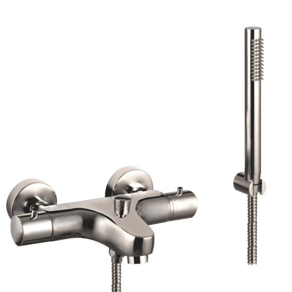 Hitastýrt baðtæki með handsturtu - Burstað Nikkel